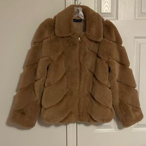 Stella and Lorenzo faux fur short coat